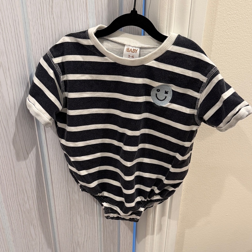 Cotton On Baby Striped Navy and White Kids Shirt